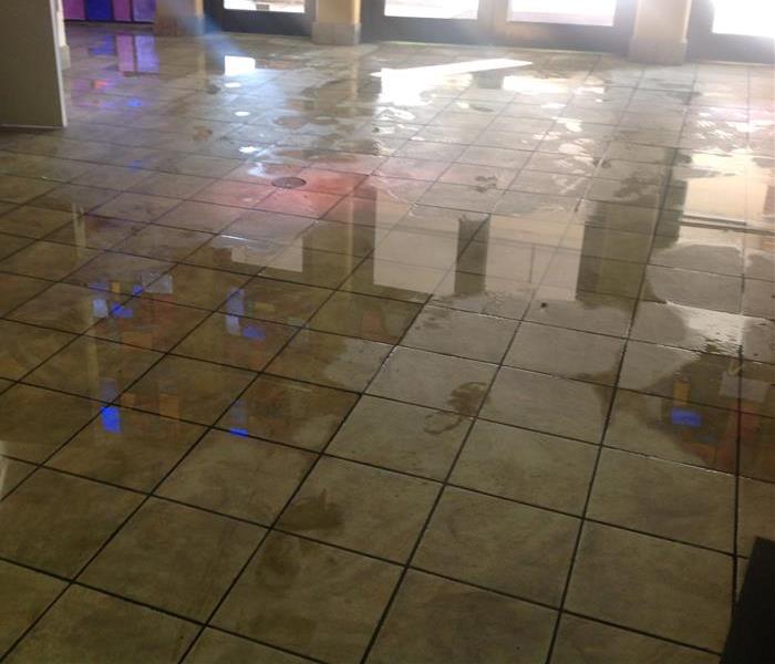 Commercial property with water damaged