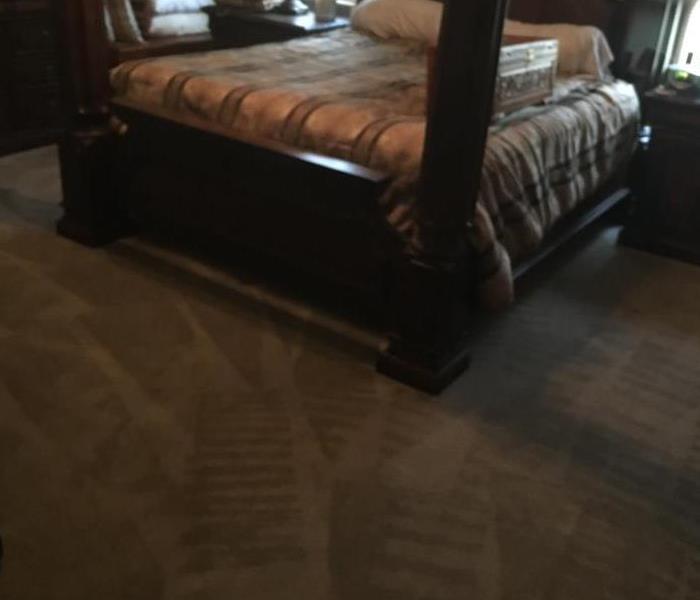 Clean bedroom carpet