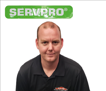 SERVPRO employee Patrick Belcher, male in front of white background