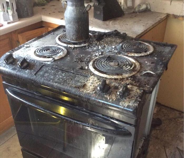 Damage from kitchen fire